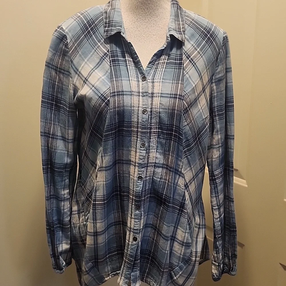 Sundance flannel shirt size M Patchwork Cotton